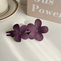 Hannah Traditional Hair Accessories – Non-Slip Matte Floral Hair Clips-Purple-State of Style