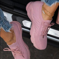 HannasSneaks | Trendy Casual Sneakers for Women-Pink-4.5-State of Style