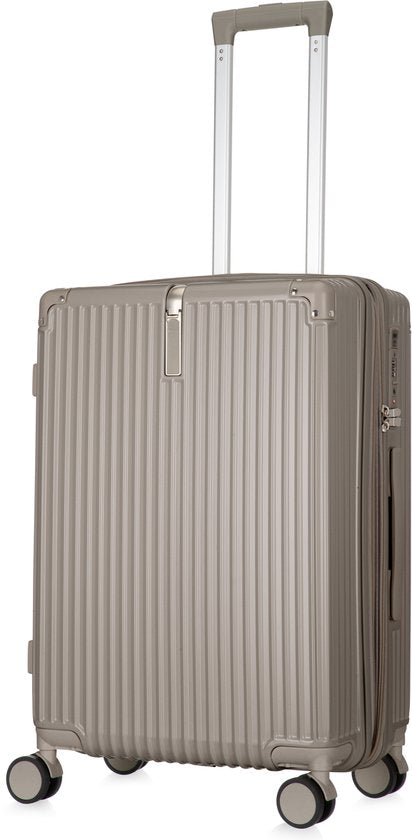 Hard case suitcase with extras – Mykonos-Gray-S (39 L)-State of Style