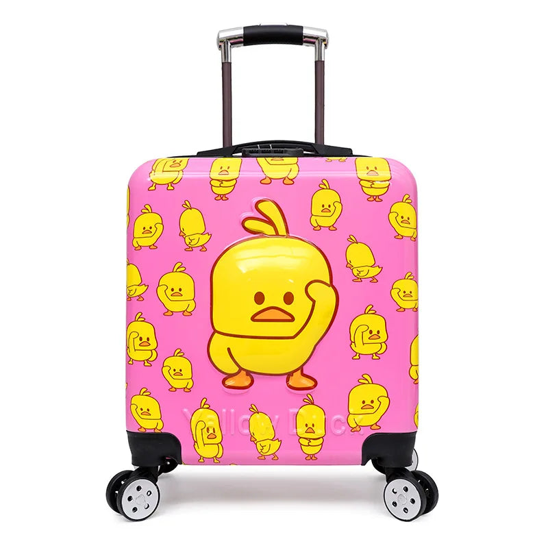 Hard-shell children's suitcase – Seoul-Pink Duck-State of Style