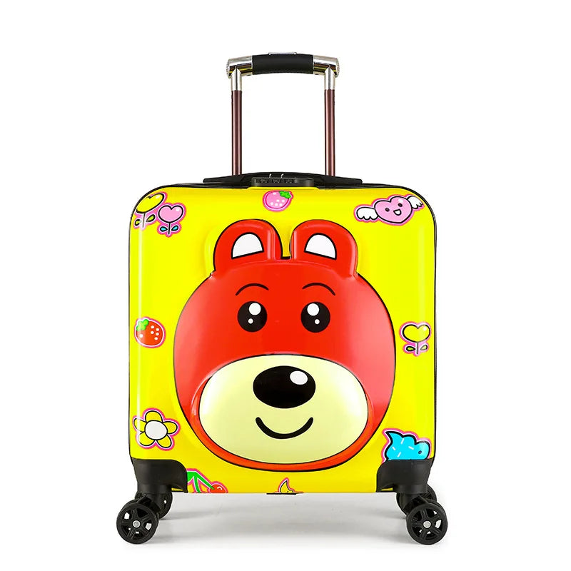 Hard-shell children's suitcase – Seoul-Yellow Bear-State of Style