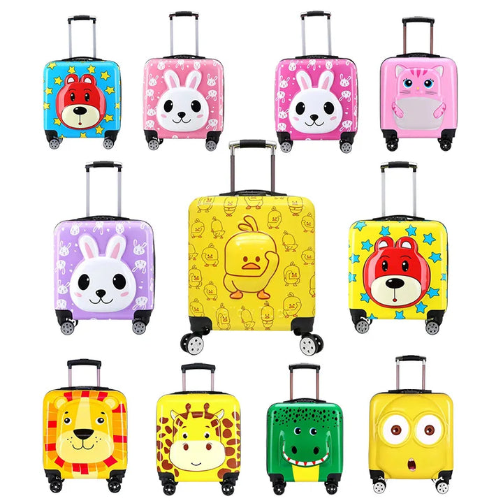 Hard-shell children's suitcase – Seoul-Yellow Bear-State of Style