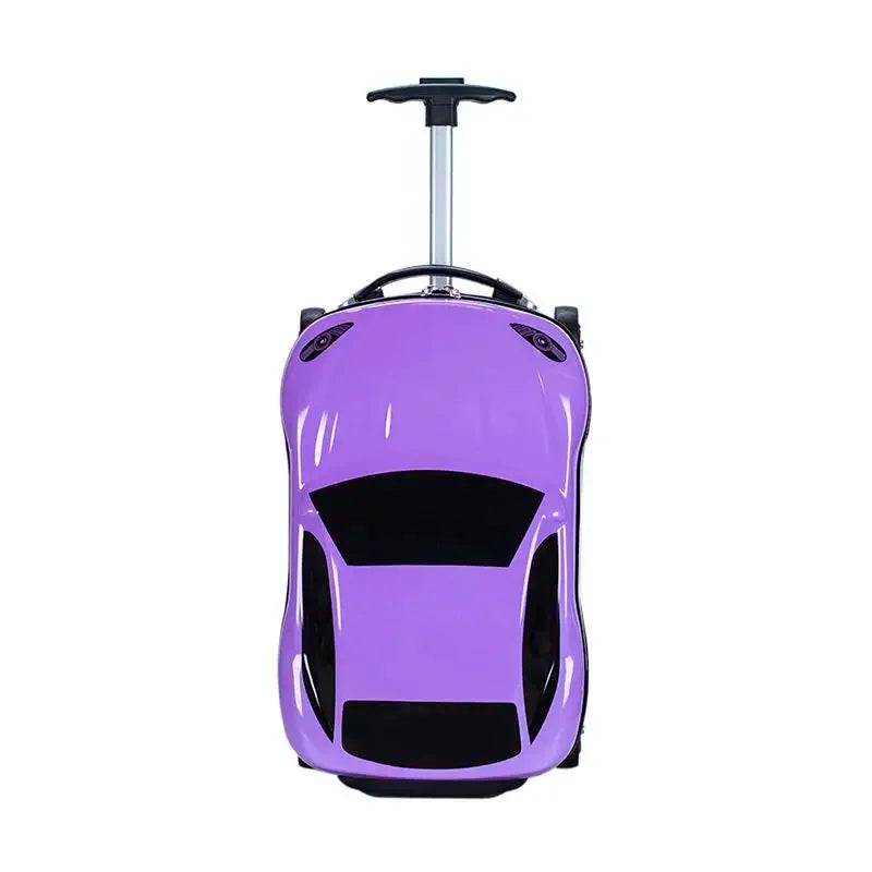 Hard-shell children's suitcase with car design – Turin-Purple-State of Style