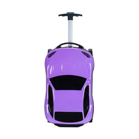 Hard-shell children's suitcase with car design – Turin-Purple-State of Style