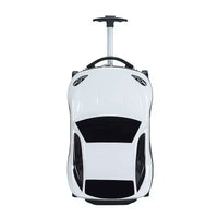 Hard-shell children's suitcase with car design – Turin-White-State of Style
