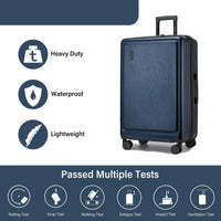 Hard-shell suitcase – Denver-Blue-S (40 L)-State of Style