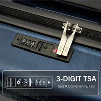 Hard-shell suitcase – Denver-Blue-S (40 L)-State of Style
