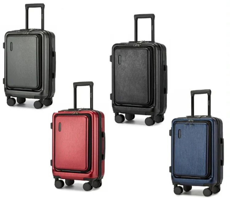 Hard-shell suitcase – Denver-Blue-S (40 L)-State of Style