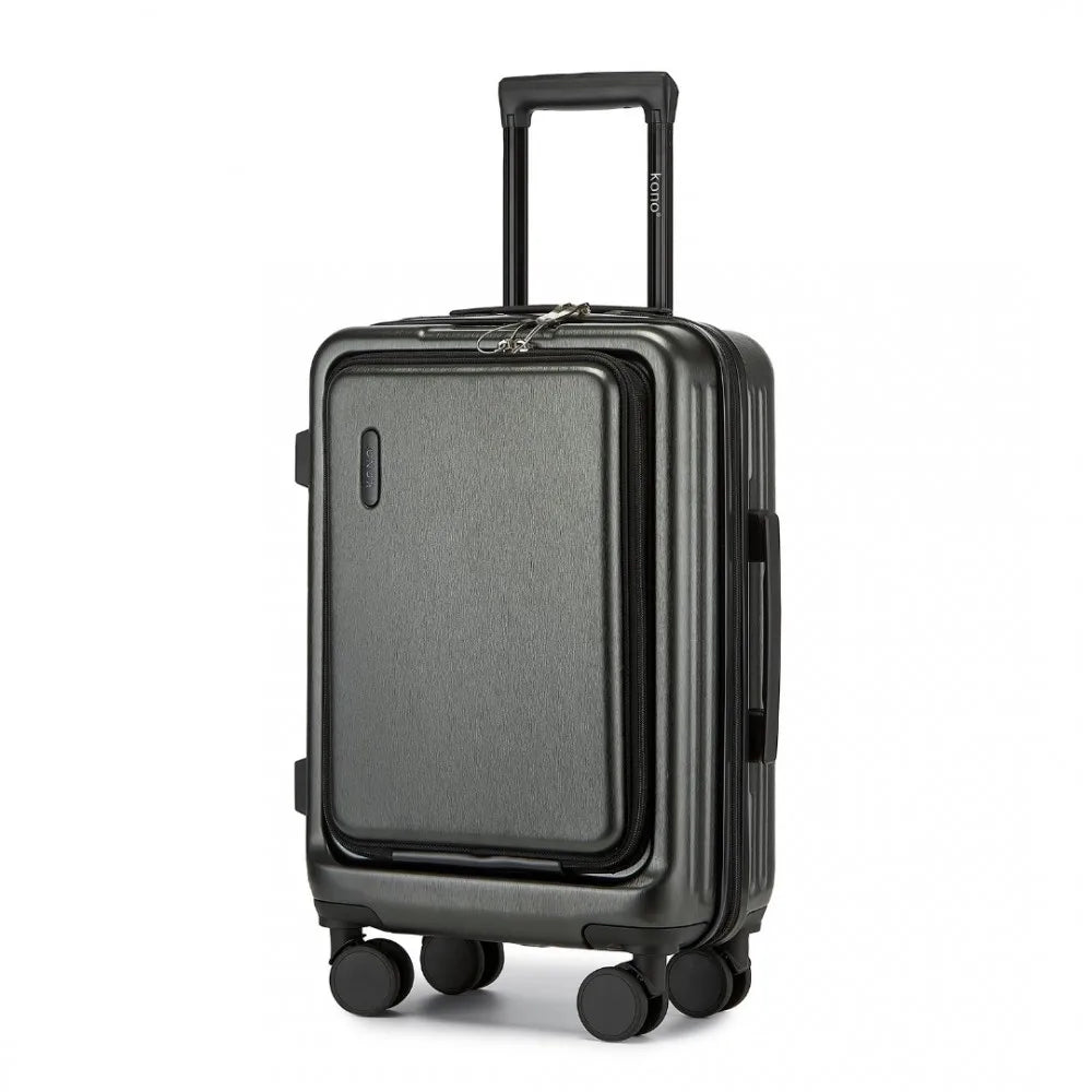Hard-shell suitcase – Denver-Gray-S (40 L)-State of Style