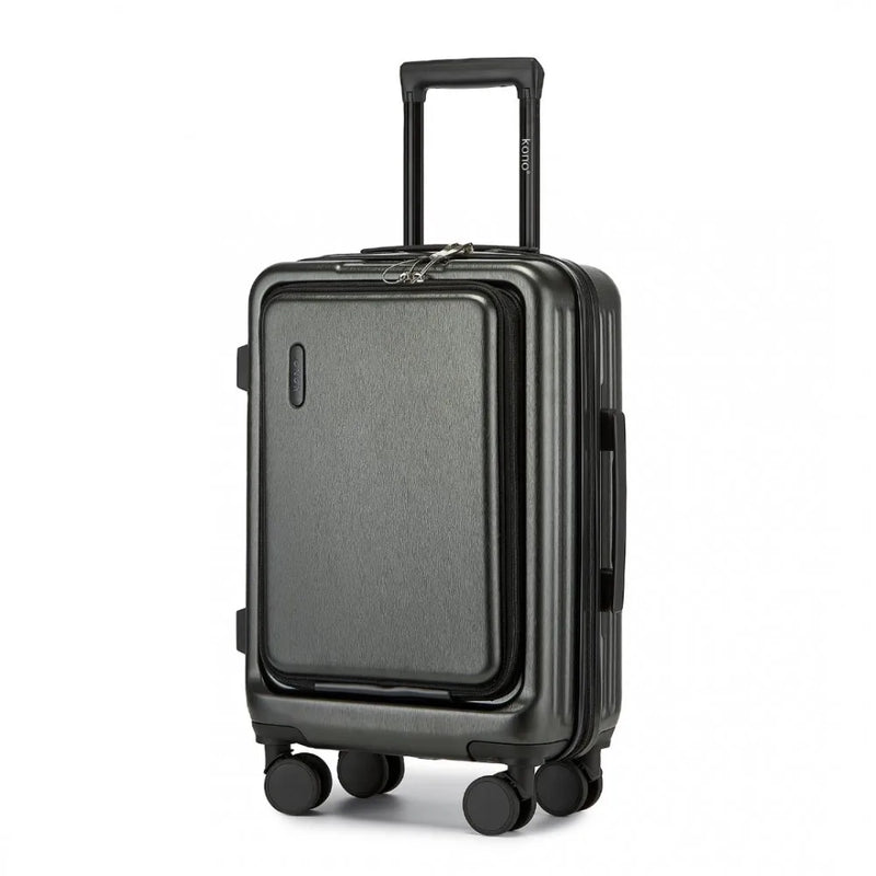 Hard-shell suitcase – Denver-Gray-S (40 L)-State of Style