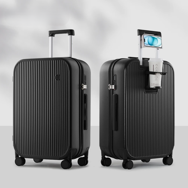 Hard-shell suitcase – Lyon-Black-S (42 L)-State of Style