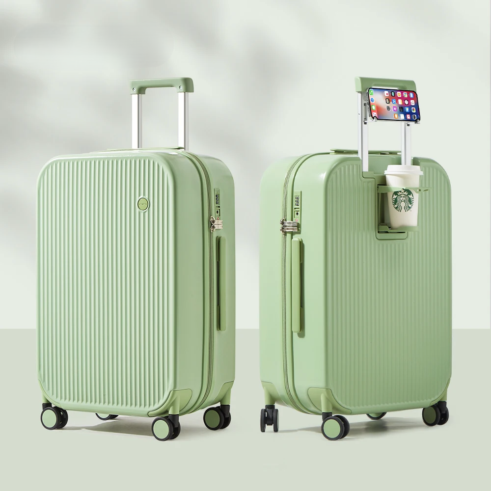 Hard-shell suitcase – Lyon-Light green-S (42 L)-State of Style