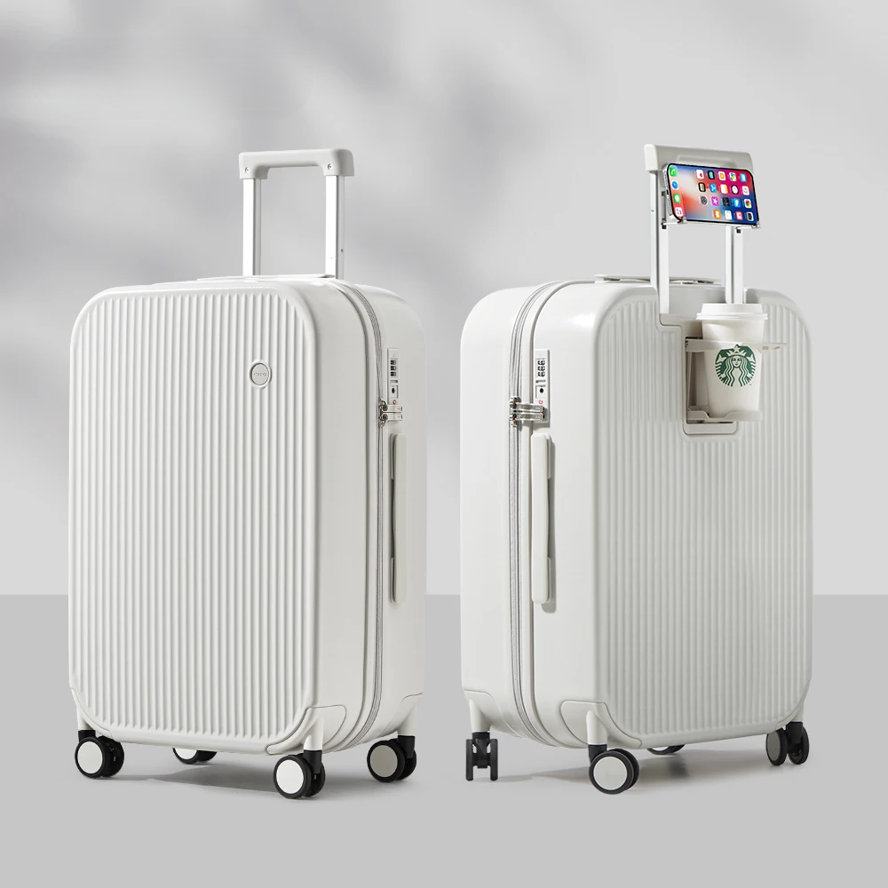 Hard-shell suitcase – Lyon-White-S (42 L)-State of Style