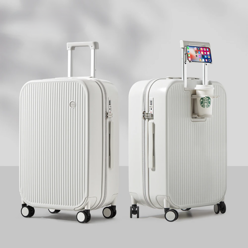 Hard-shell suitcase – Lyon-White-S (42 L)-State of Style
