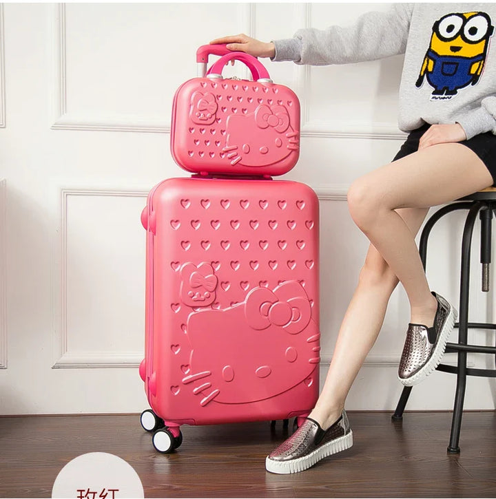 Hard shell suitcase set – Kyoto-Light blue-S (39 L)-State of Style