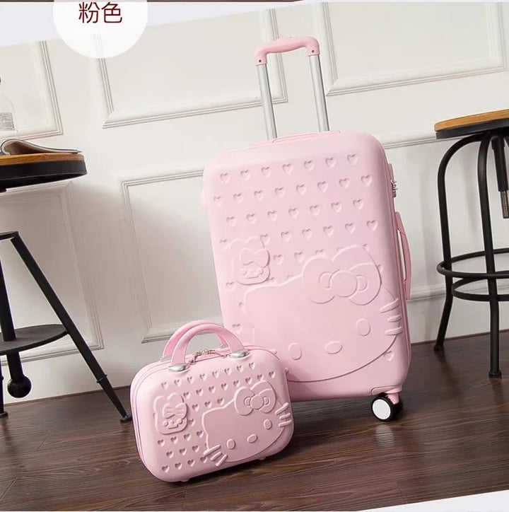 Hard shell suitcase set – Kyoto-Light blue-S (39 L)-State of Style