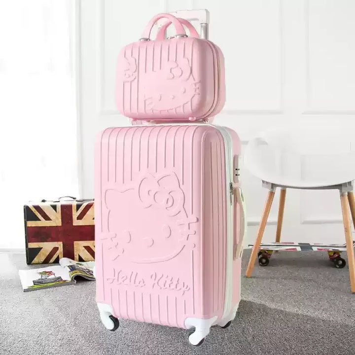 Hard shell suitcase set – Kyoto-Light pink-S (39 L)-State of Style