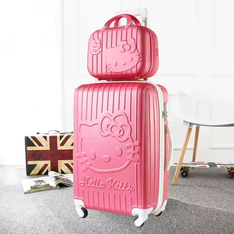 Hard shell suitcase set – Kyoto-Pink-S (39 L)-State of Style