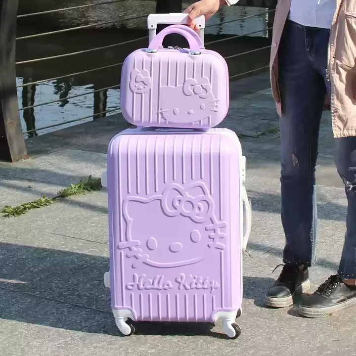 Hard shell suitcase set – Kyoto-Purple-S (39 L)-State of Style