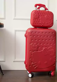 Hard shell suitcase set – Kyoto-Red-S (39 L)-State of Style