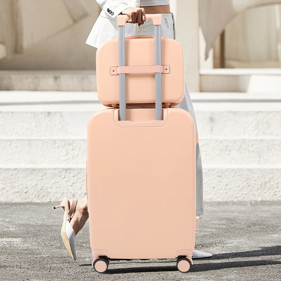 Hard shell suitcase set – Vienna Duo-Green-State of Style