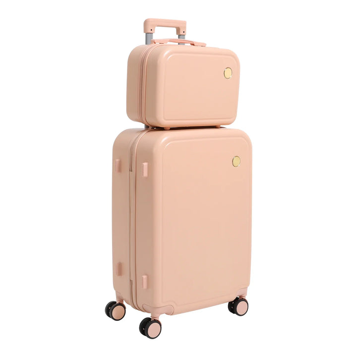Hard shell suitcase set – Vienna Duo-Pink-State of Style