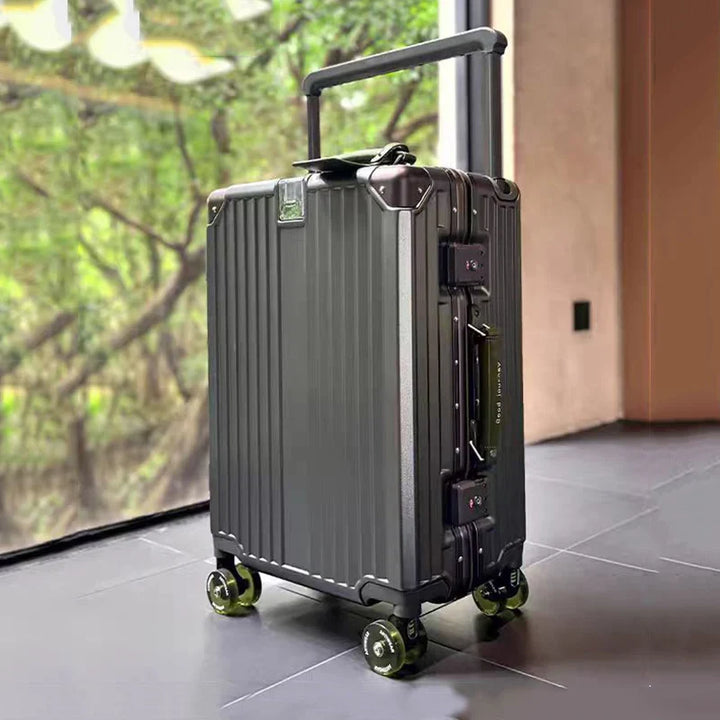 Hard-shell suitcase – Valencia Voyager-Gray Green-M (65 L)-State of Style