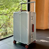Hard-shell suitcase – Valencia Voyager-Silver Brown-XL (125 L)-State of Style