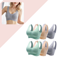 HardBra | Women's Comfortable & Supportive Everyday Bra-Mixed: Beige Grey Green-M-State of Style