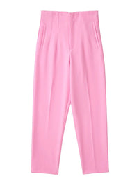 HarleenPants | Women's Stylish & Comfortable Trousers-Baby Pink-XS-State of Style