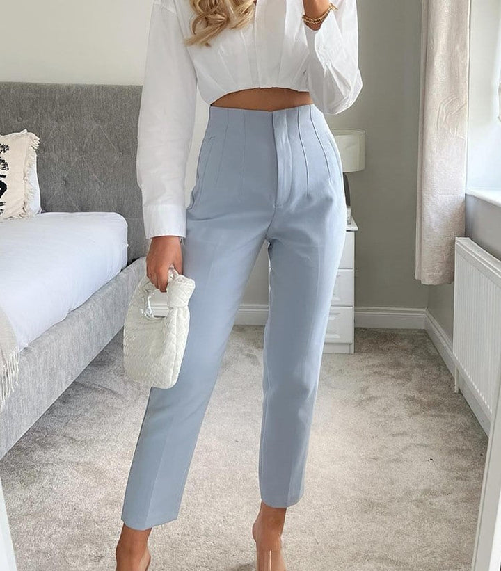 HarleenPants | Women's Stylish & Comfortable Trousers-Beige-XS-State of Style