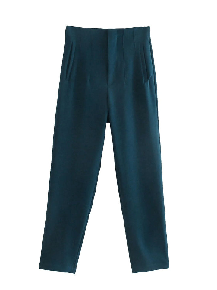 HarleenPants | Women's Stylish & Comfortable Trousers-Dark Blue-XS-State of Style