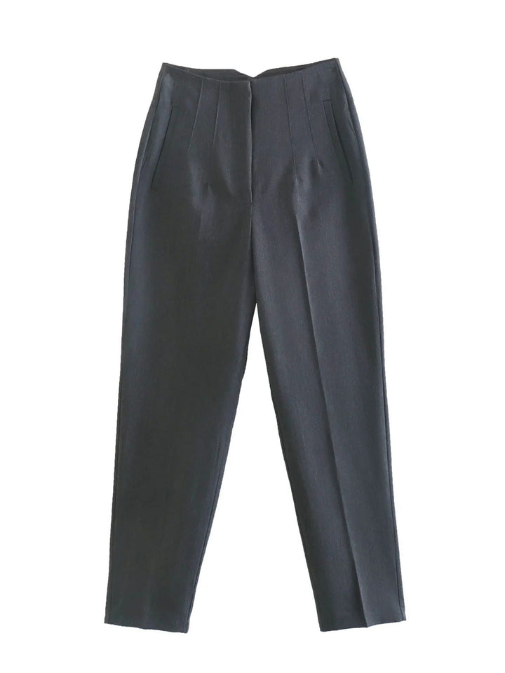 HarleenPants | Women's Stylish & Comfortable Trousers-Dark Grey-XS-State of Style