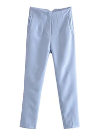 HarleenPants | Women's Stylish & Comfortable Trousers-Light Blue-XS-State of Style