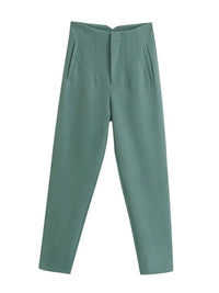 HarleenPants | Women's Stylish & Comfortable Trousers-Olive Green-XS-State of Style