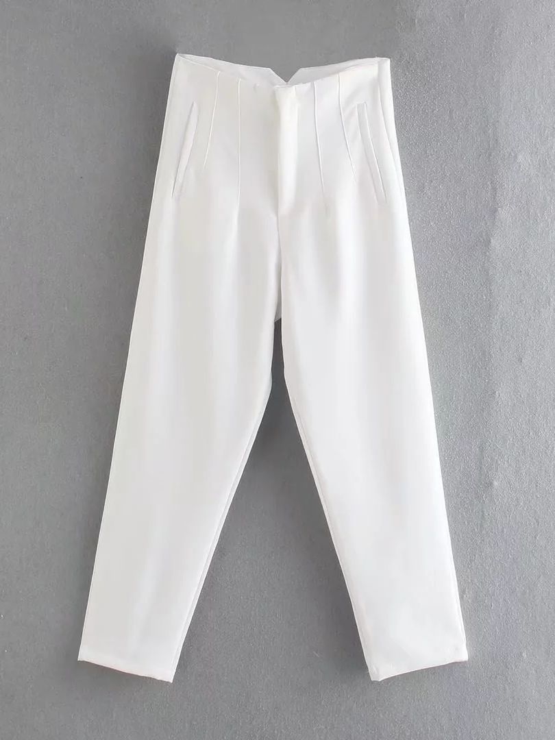 HarleenPants | Women's Stylish & Comfortable Trousers-White-XS-State of Style