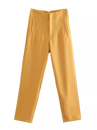 HarleenPants | Women's Stylish & Comfortable Trousers-Yellow-XS-State of Style