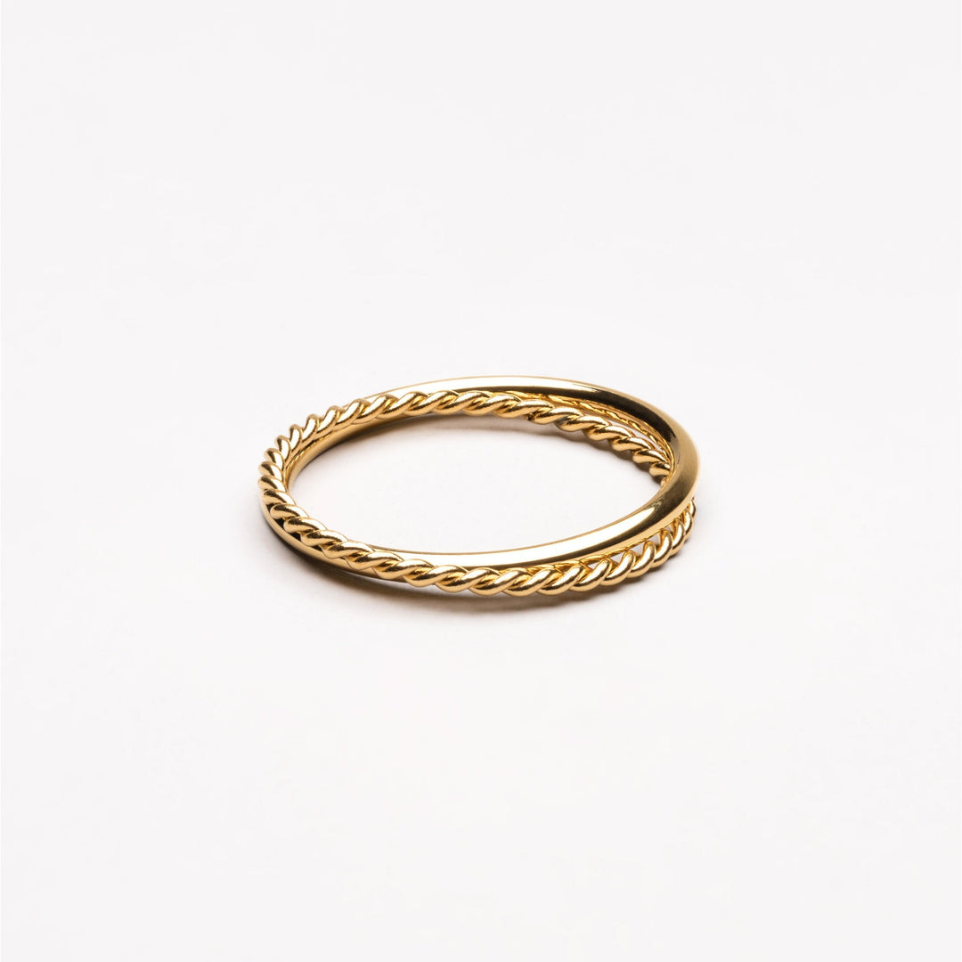 Harmonie Double Ring - Lyra-6-Gold-State of Style