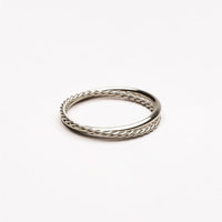 Harmonie Double Ring - Lyra-6-Silver-State of Style