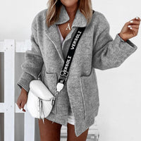 HattiesJas | Women's Stylish & Elegant Knit Cardigan-Grey-S-State of Style