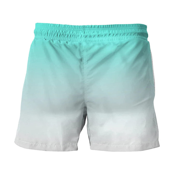 Hawaii Men's Swim Shorts with Elastic Waistband – Fabio-Blue-2XS-State of Style