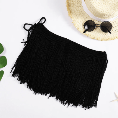 Hawaii Skirt | Stylish & Flowy Ibiza-Inspired Summer Skirt-Black-State of Style