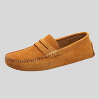Hayley – Classic Suede Slip-On Shoes with a Comfortable Fit-Light Brown-6.5-State of Style