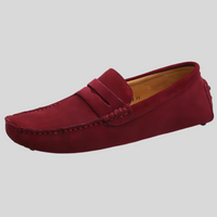 Hayley – Classic Suede Slip-On Shoes with a Comfortable Fit-Red Wine-6.5-State of Style