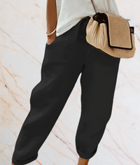 Hazel – High-Waisted Ankle-Length Tights with a Flattering Fit-XS-Black-State of Style