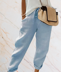 Hazel – High-Waisted Ankle-Length Tights with a Flattering Fit-XS-Blue-State of Style