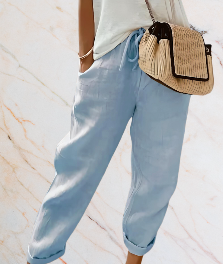 Hazel – High-Waisted Ankle-Length Tights with a Flattering Fit-XS-Blue-State of Style