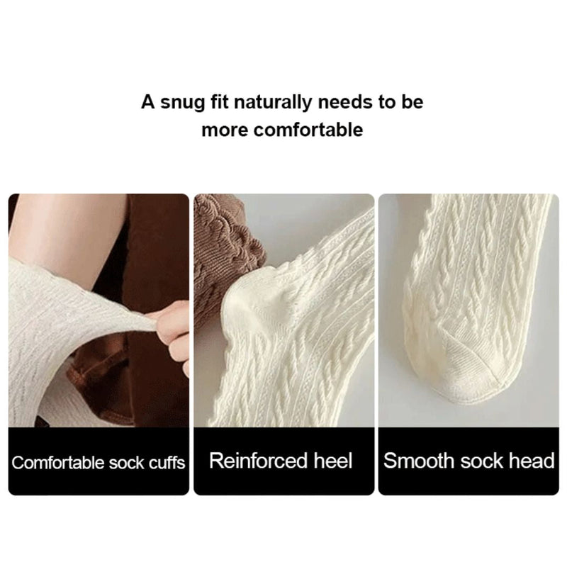 Hazel Traditional Socks – 6-Pack Vintage Knit Socks with Lace & Ruffles-State of Style