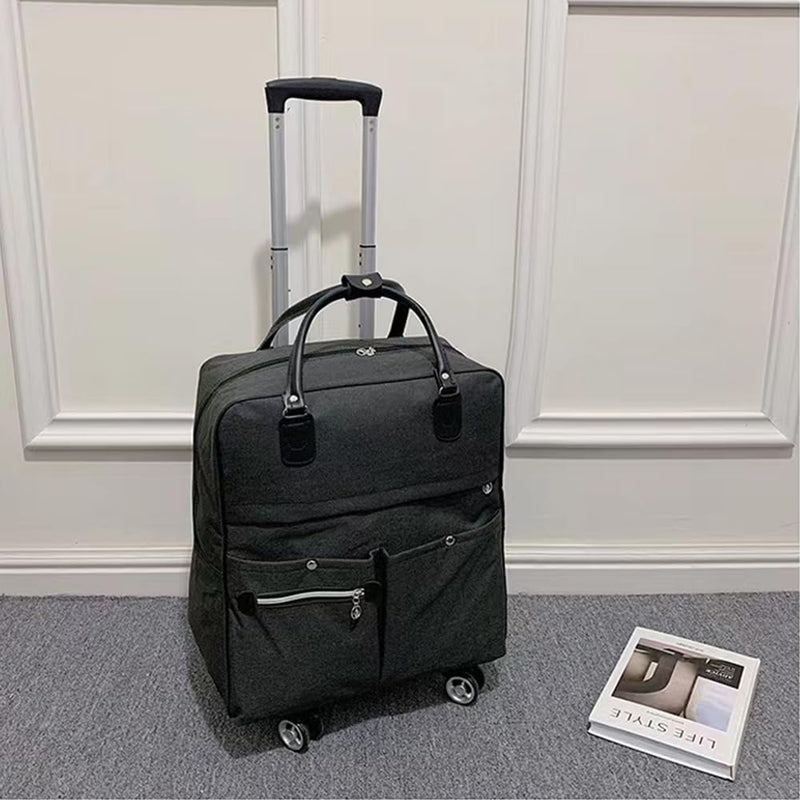 Lightweight Carry-On Luggage with Spinner Wheels and Laptop Compartment
