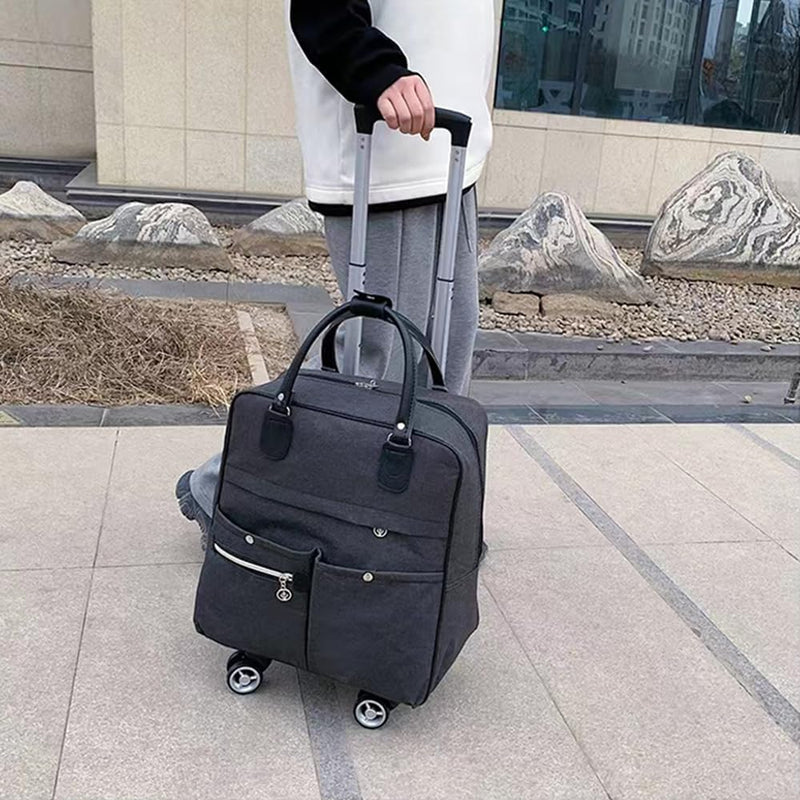 Lightweight Carry-On Luggage with Spinner Wheels and Laptop Compartment